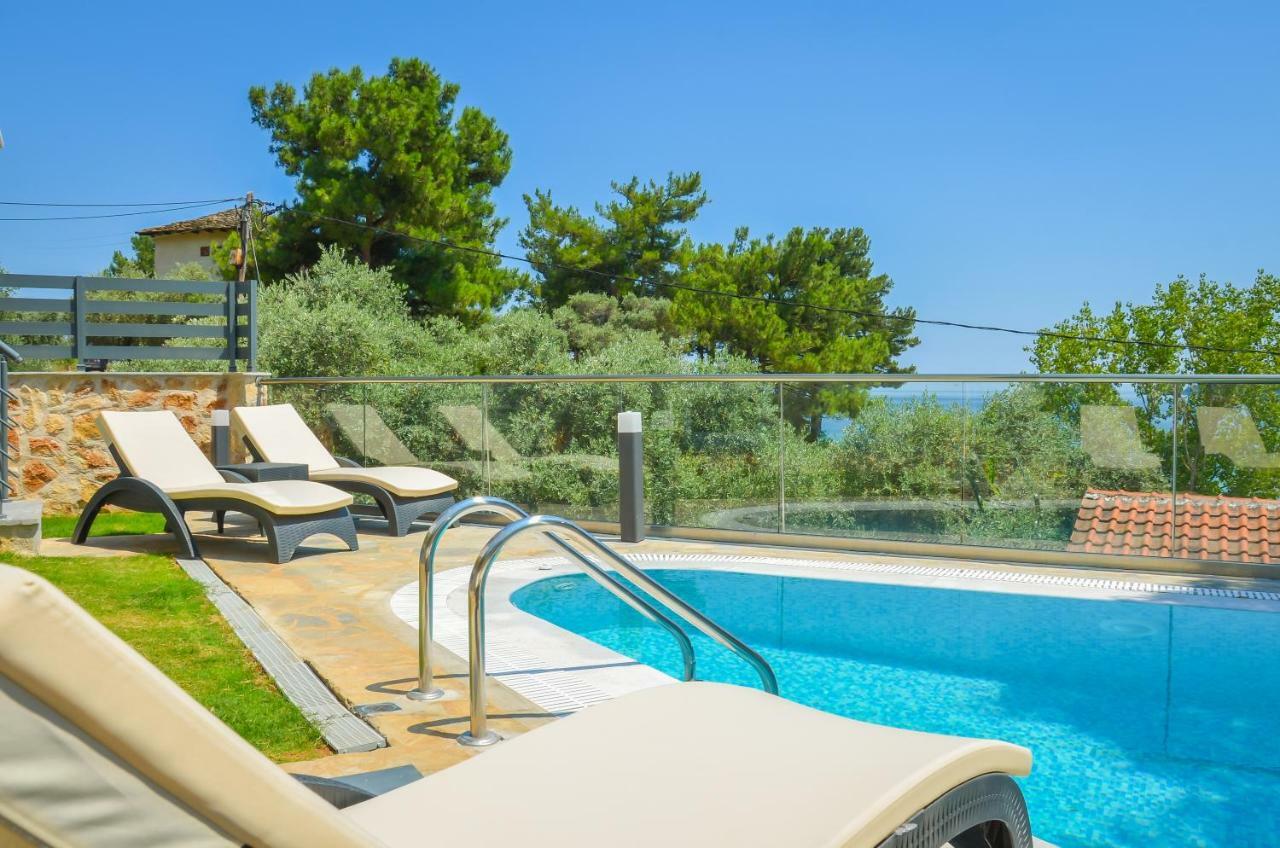 Luxury Villa Efi Thasos Hriszí Amudiá Kültér fotó