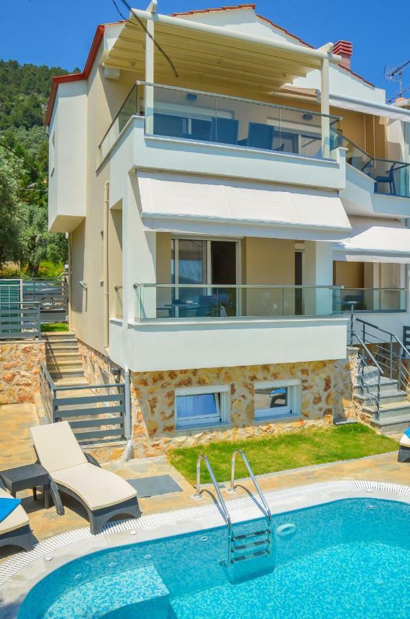 Luxury Villa Efi Thasos Hriszí Amudiá Kültér fotó
